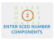 SCED Finder | Enter SCED number components